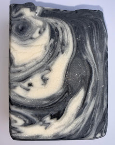 Oat and Charcoal Bar Soap - Vegan Solid Bar Soap- Unscented